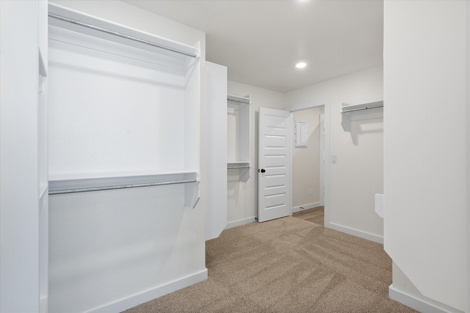 Photo of walk-in closet in the Nikki, a floor plan by Betenbough Homes, West Texas' #1 home builder.