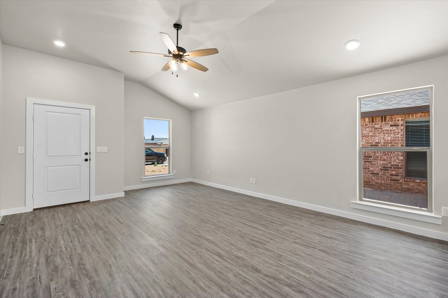 Poto of living area in the Dorris, one of Betenbough's homes with a walk-in closet.