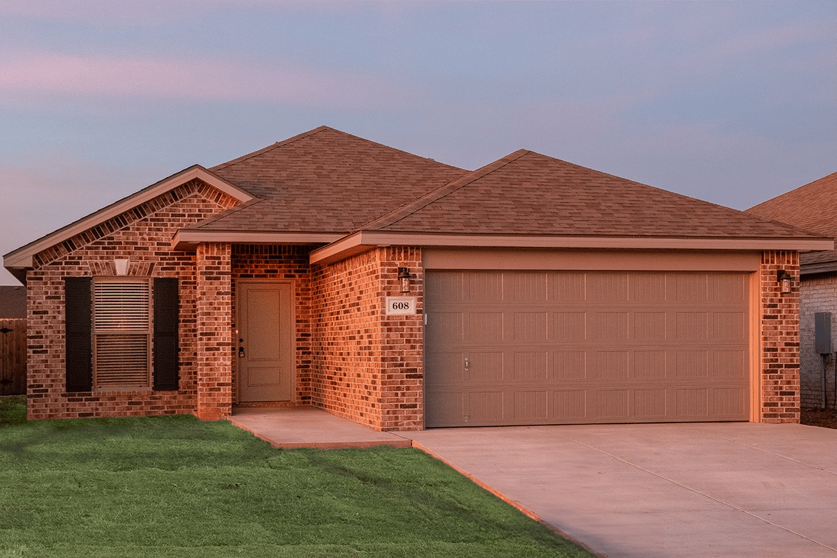 Exterior photo of the Dorris, one of Betenbough's homes with a walk-in closet.