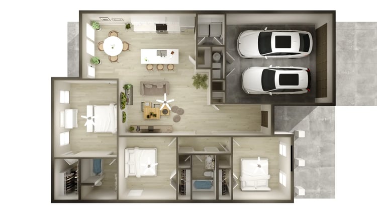 1600 - Adalynn Pamela 3D Floor Plan