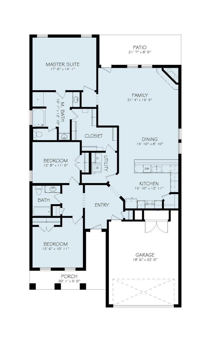 New Lady 1900 Spanish Sleek Floor Plan