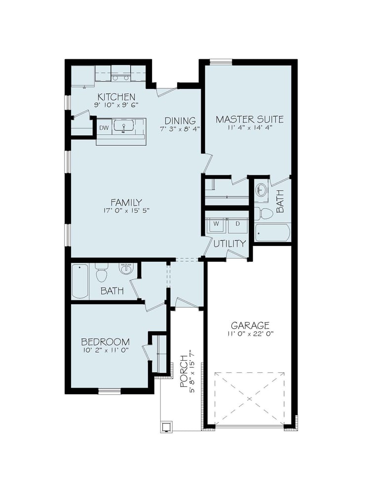 New Lady Charming Cottage Floor Plan