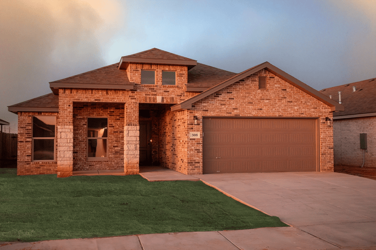 Exterior photo of the Rebecca, a Betenbough Homes floor plan.