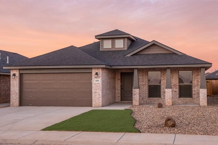 Exterior photo of the Pamela, one of Betenbough's homes with kitchen islands.