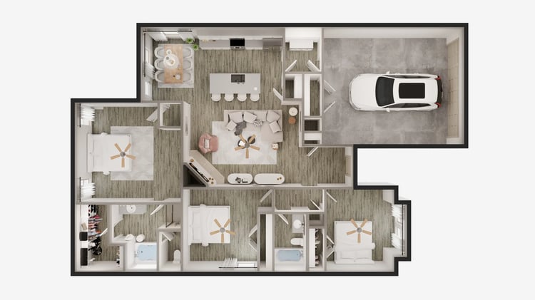 1600 - Jade Rosa Marie 3D Floorplan