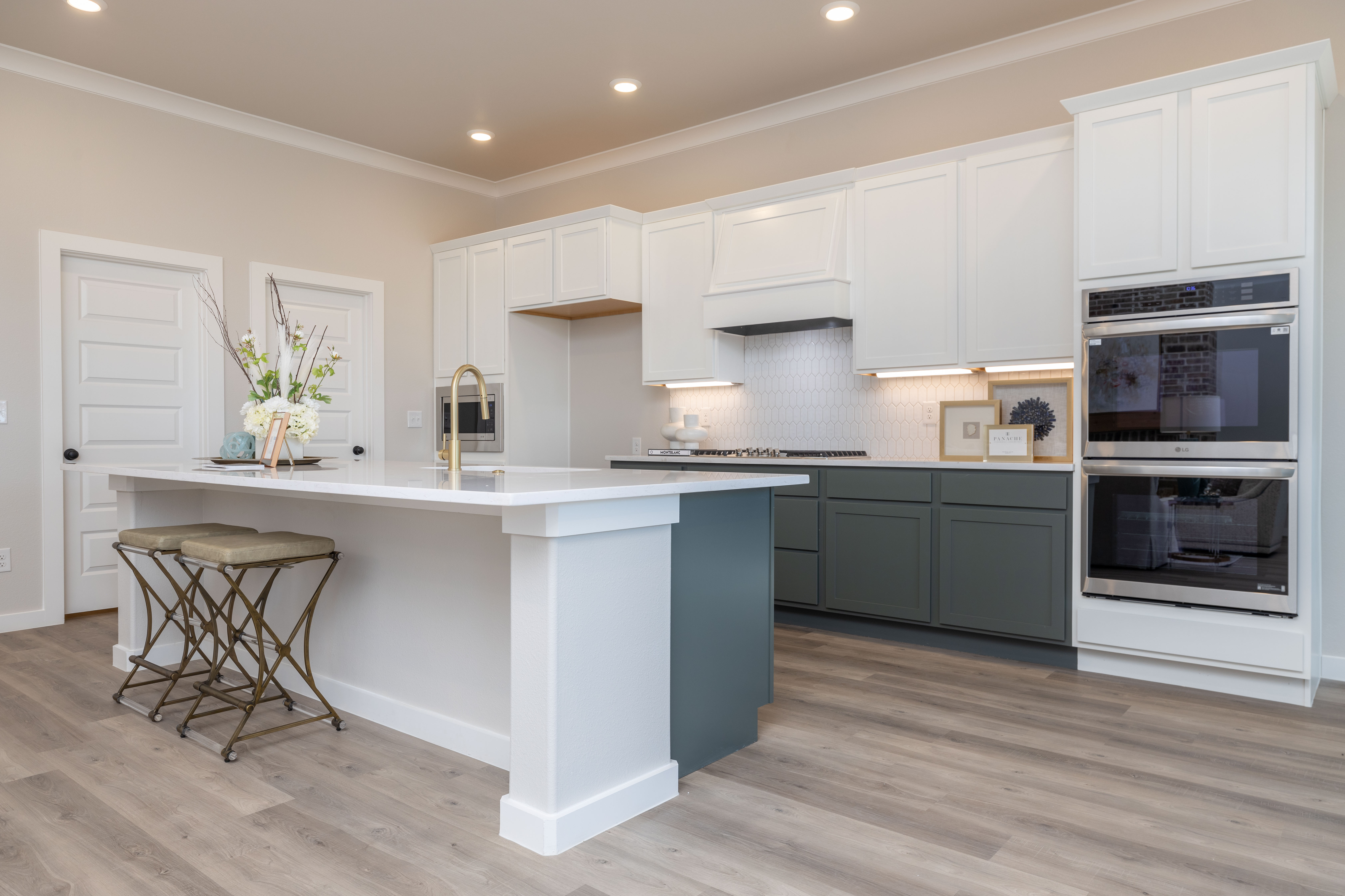 Photo of the kitchen in the Alison, Betenbough Homes' entry in the 2024 Amarillo Parade of Homes.