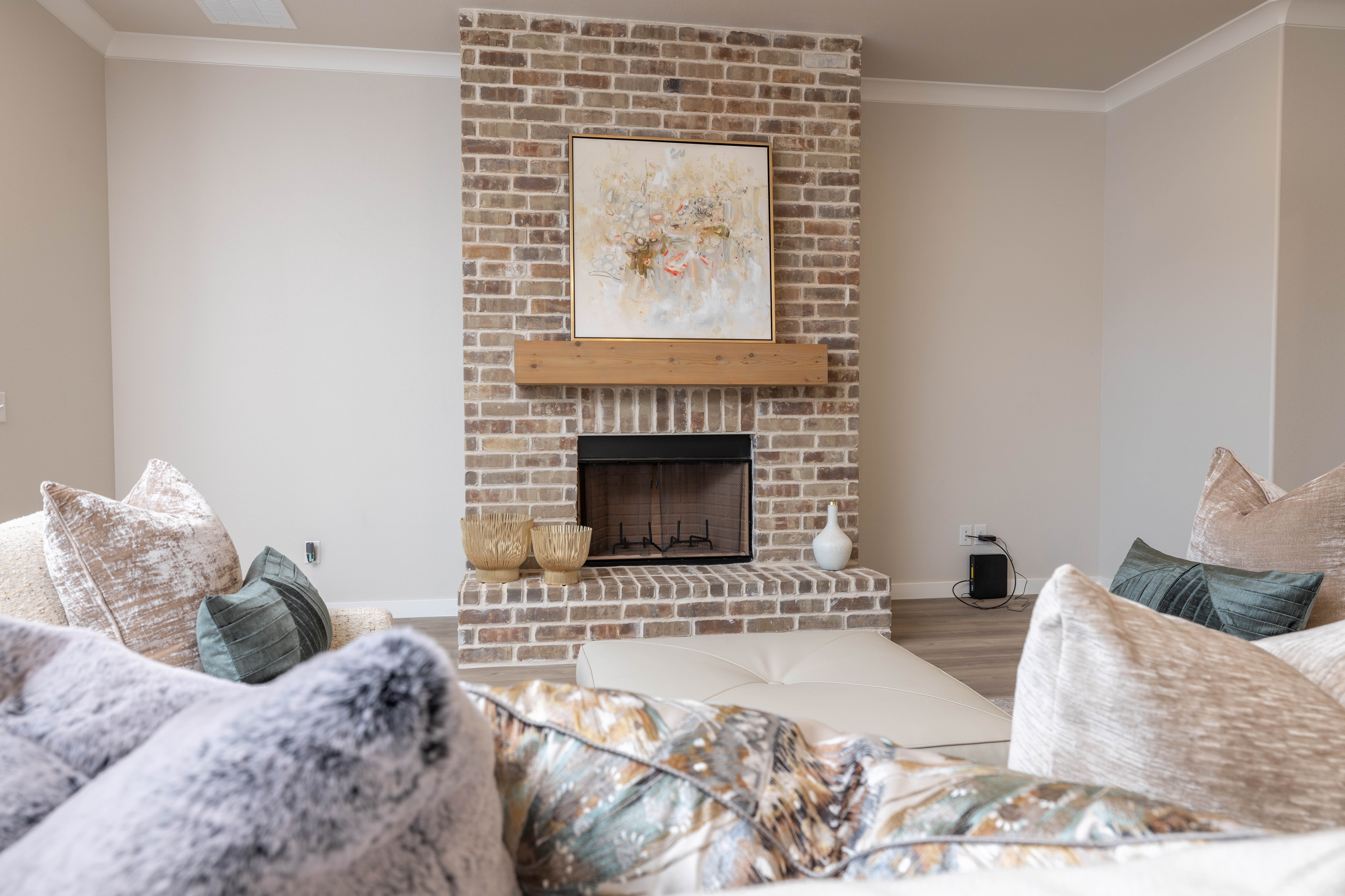 Living area in the Alison, a floor plan by Betenbough Homes, West Texas' #1 home builder.