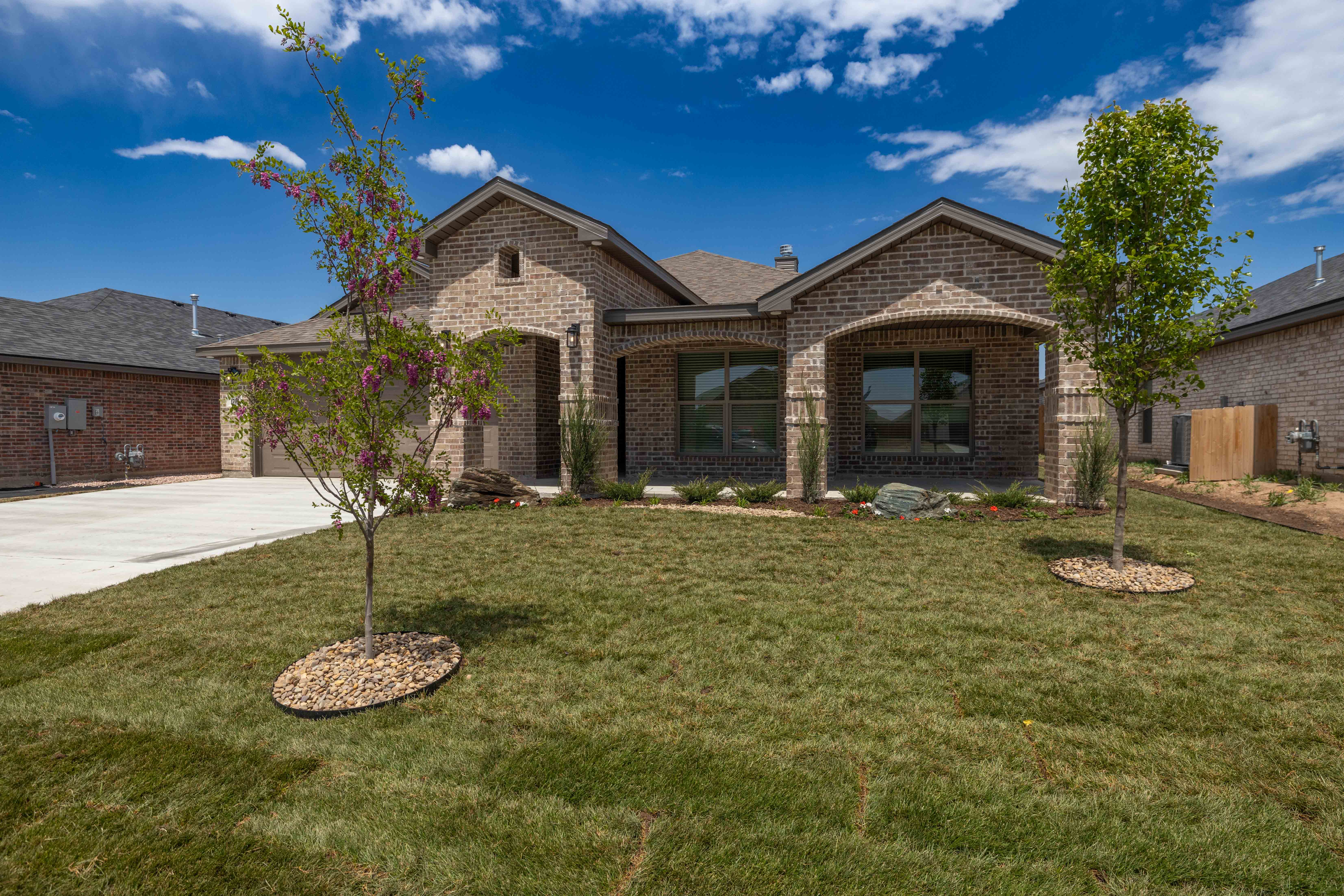 Exterior photo of the Alison floor plan, Betenbough Homes' entry in the 2024 Amarillo Parade of Homes.