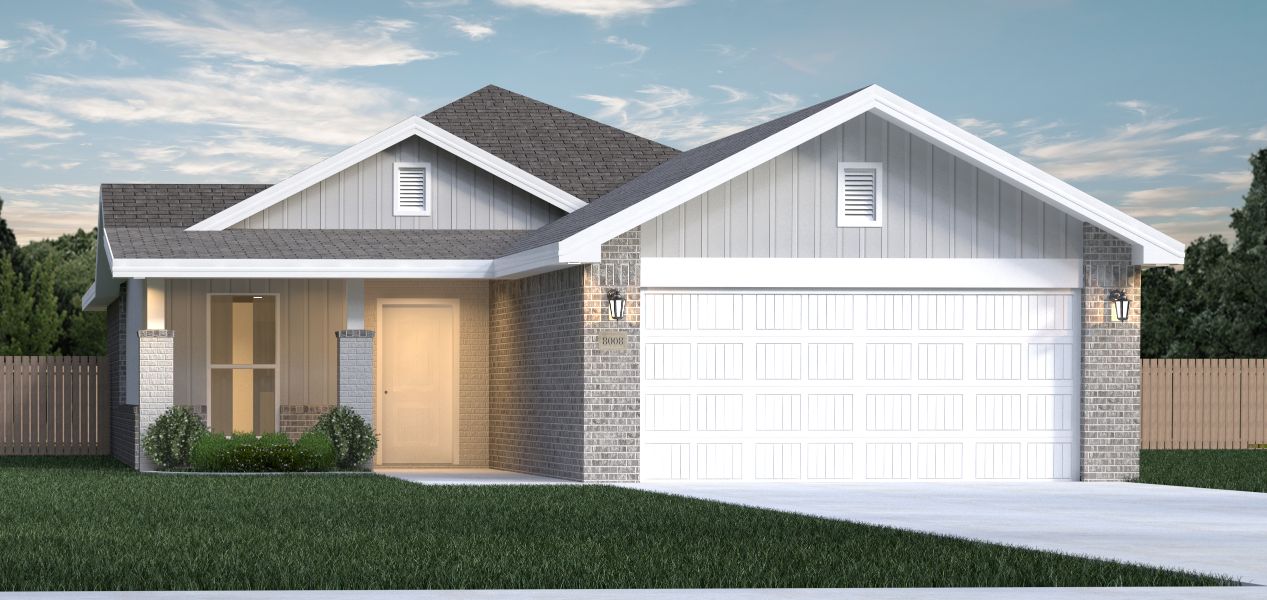 Rendering of a 1,300 square foot Betenbough Home.