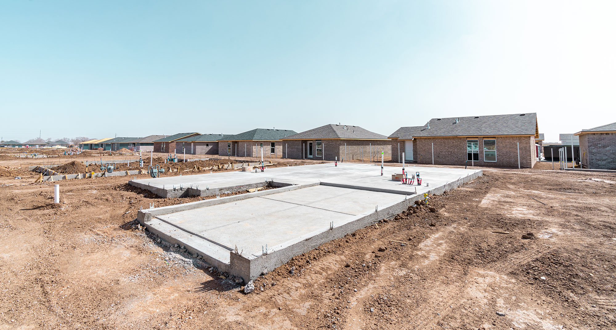 Photo of a foundation of a Betenbough home.