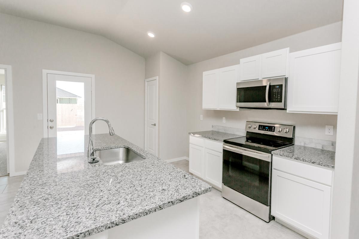 Photo of the kitchen in Betenbough Homes' floor plan The Regan.