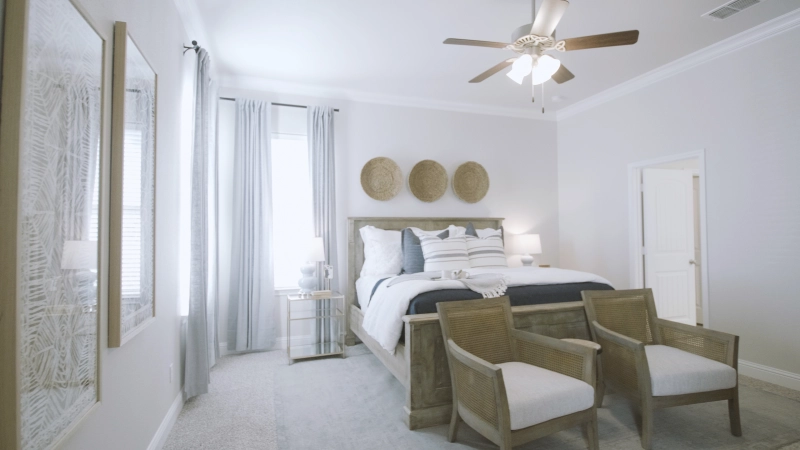 Photo of a bedroom in a Betenbough home.