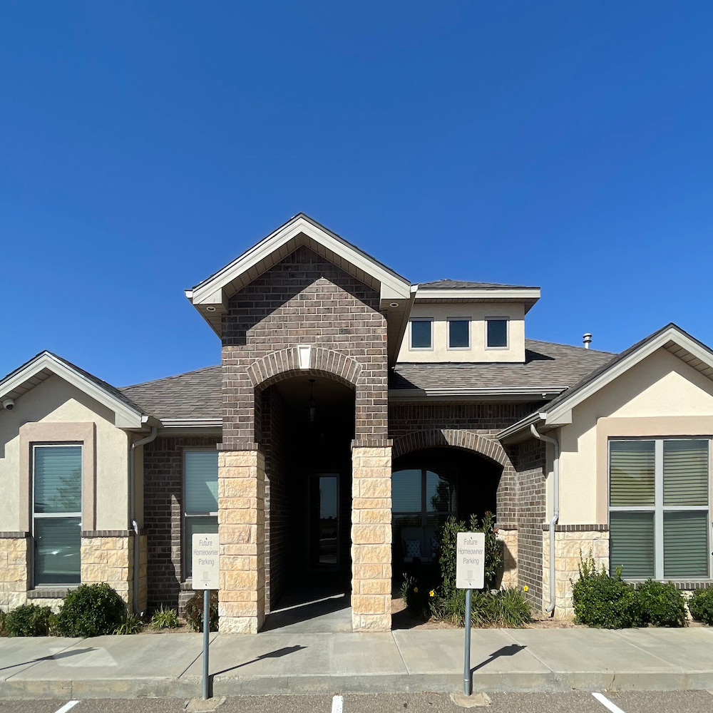 Photo of the Betenbough Homes New Home Center in Amarillo, a West Texas home builder offering a 2-year, comprehensive new home warranty on all their new homes.