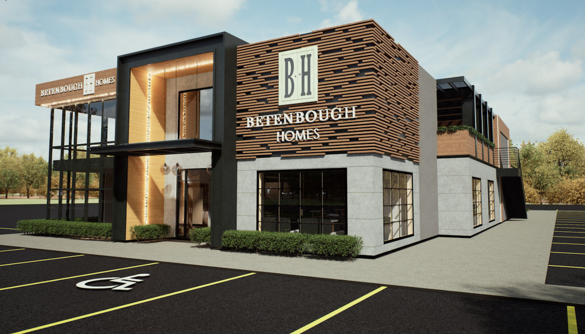 Photo of the Betenbough Homes New Home Center in south Lubbock, a West Texas home builder selling new homes in south Lubbock, TX.